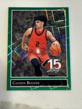 Cayden Boozer Duke 2025 Leaf National 1992 Retro Green Lazer 1/6 = 1/1 Rare!