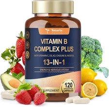 Vitamin B Complex Plus-Energy, Immune & Skin Support-Complejo de Vitamina B Plus
