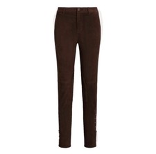 Lauren Ralph Lauren Stretch Goat Suede Ankle Pants