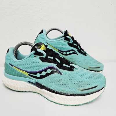 Saucony Triumph 19 Cool Mintgrün Damen Größe UK 8 Laufschuhe S10678-26 