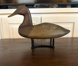 Vintage antique old wooden working Maryland canvasback Decoy ￼