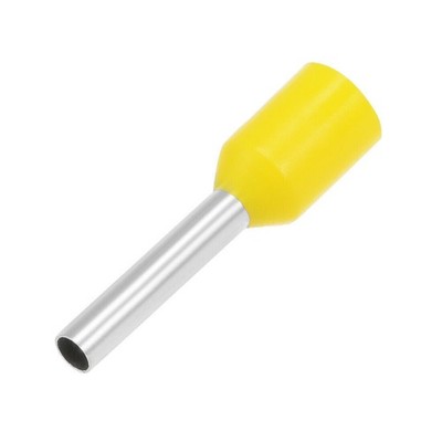VE1510 Insulated Cord Pin End Electrical Crimp Terminal AWG16 Yellow 1000 Pcs  #