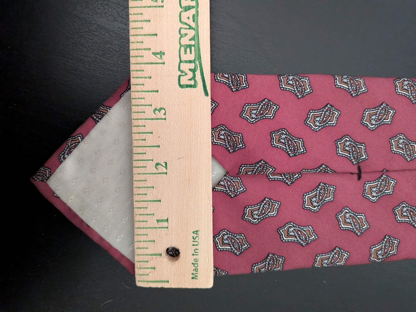 Vintage Paolo Rossi Designer Collection Tie Necktie Red Silk USA 58" image 6