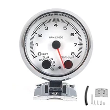 3.75inch Tacho Gauge Tachometer Gauge Universal Fit for Most 4/6/8 Cylinder 