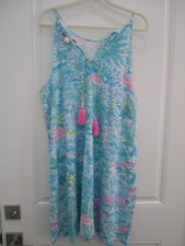 Lilly Pulitzer Women's Summer Halter Sun Dress Size XXL Worn Once WOW!