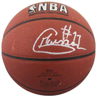 Bullets Gheorghe Muresan Authentic Signed Spalding I/O Basketball