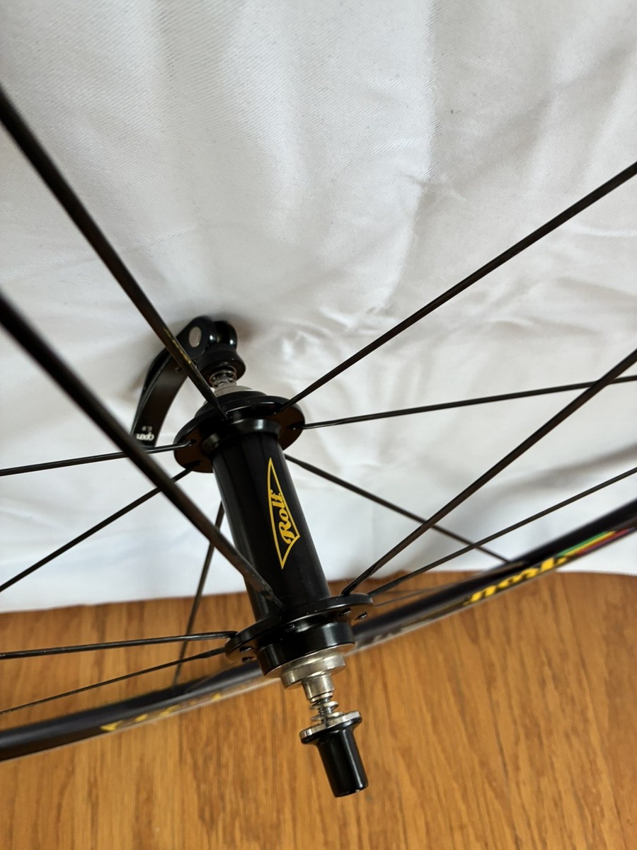 Vintage Rolf Vector Pro Wheelset Tubular Campagnolo Black Rim