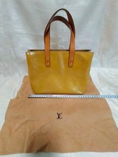 Louis Vuitton Tote Bag Beige Leather with Cloth Bag Slight Damage