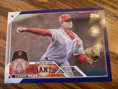 2023 Topps Royal Blue Parallel Logan Webb Giants 368