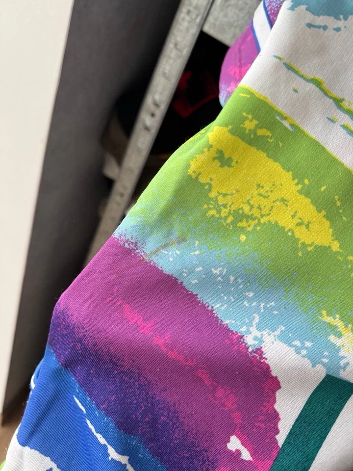 VINTAGE 80s MEN'S SHIRT AGU ITALY ITALIA CYCLING BICYCLE JERSEY MAGLIA SIZE L-XL - Image 4 of 4