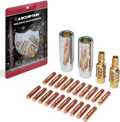ARCCAPTAIN for MB15 15AK MIG Welding Gun Kit .035'' Contact Tip Nozzle Diffuse...