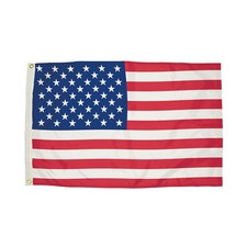 FlagZone Durawavez Nylon Outdoor U.S. Flag with Heading Grommets, 3' x 5' F...