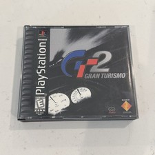 Grand Turismo 2 Playstation Black Label Tested And  Working 2 Discs CIB manuals
