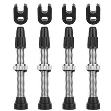 4 Pcs Presta Valve Stem 40 mm Tubeless Valve Stem Tubeless Bike Valve Adapter...