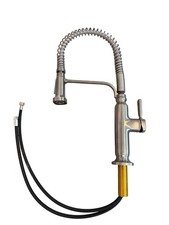 Kohler 21.5" Commercial Style Pull Down Kitchen Faucet Brushed Stainless Steel