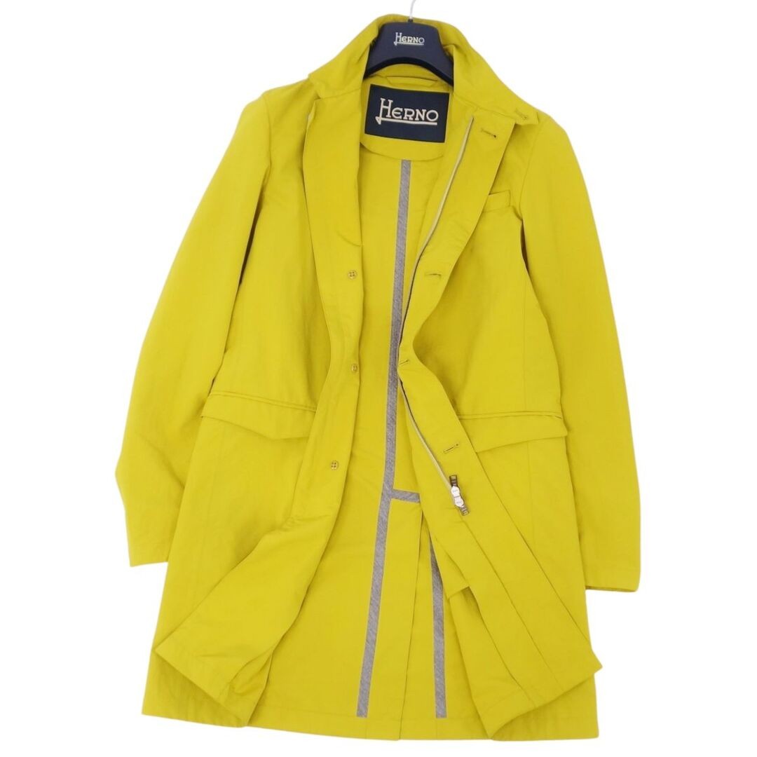 Herno Coat Packable Zip Up Solid Outerwear Mens 4… - image 2