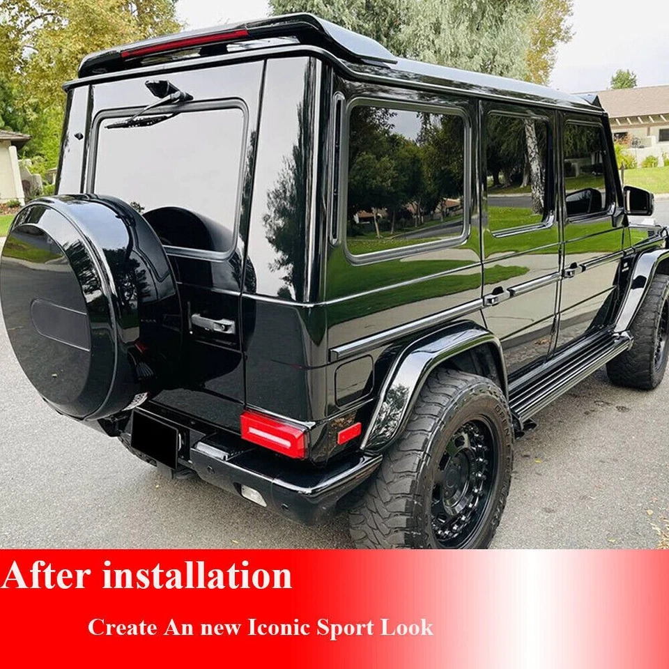 Carbon Rear Roof Spoiler Top Wing W/LED For Mercedes Benz W463 G550 G65 AMG G63 - Изображение 4 из 4