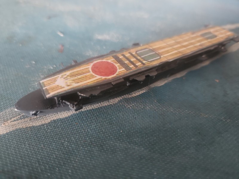 Painted 1/1200 Scale Japanese Carrier TAIYO from SUPERIOR  with Deck Markings 