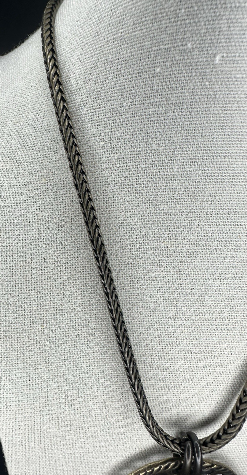 Chico's Statement Necklace - Leopard Print Medall… - image 2