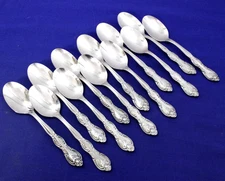 SET OF 11  NEAR MINT   VERONA  TEASPOONS   INTERNATIONAL STAINLESS TAIWAN