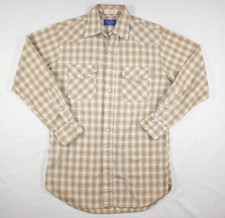 Vintage Pendleton Pen West Shirt Mens M Pearl Snap High Grade Western Wear Plaid