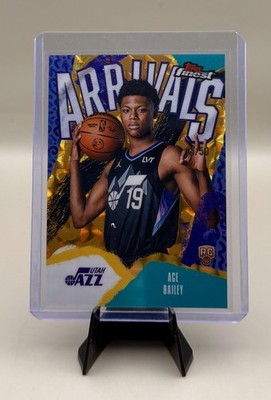Topps 2025-26 Finest Basketball Ace Bailey Utah Jazz Arrivals RC #A-5  14/50