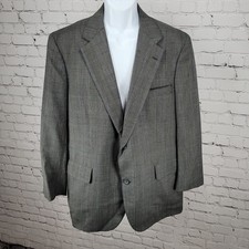 VTG Brooks Brothers Golden Fleece Grey 100 Wool Notch Blazer USA Made Size 45R