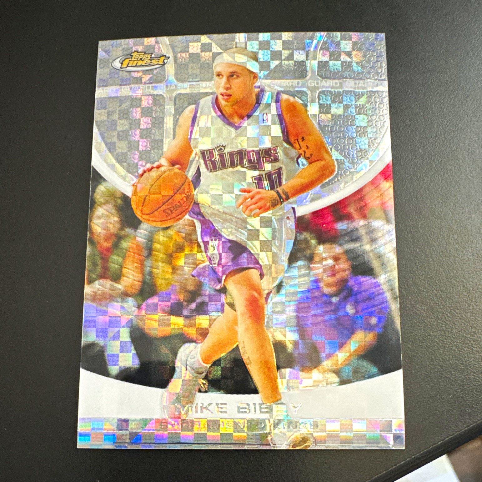 2005-06 Topps Finest Mike Bibby #92 X-Fractor 102/229  Sacramento Kings