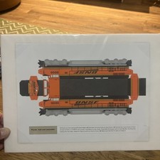 Vintage Advertising Railroad Train Cutout Premium BNSF