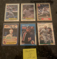REGGIE JACKSON CARD LOT....................6 DIFFERENT
