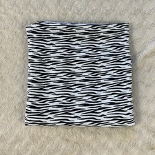Summer Infant Zebra Stripes Print Baby Swaddle Blanket White Black Muslin 2014
