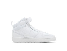 NIKE Court Borough Mid 2 PSV TRIPLE WHITE CD7783-100 LITTLE KIDS SHOE SIZE 3