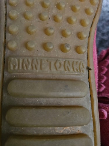 Minnetonka Kleinkind Mädchen rosa Leder Mokassins Booties Größe 12 Reißverschluss Schuhe - Bild 13 von 19