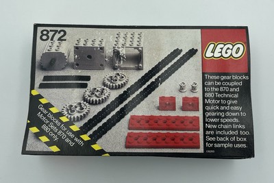 LEGO 872 Technic Expert Builder Two Gears Blocks New and Sealed from 1978