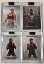 Lot(4) 2026 Wildcard Matte UFC & Boxing. Rousey, Adesanya & Wilder Numbered