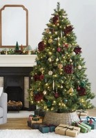 6FT CHRISTMAS TREE BELVEDERE PRE-LIT WARM WHITE MULTI-FUNCTION