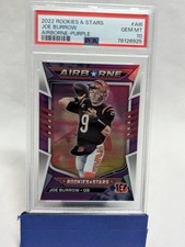 2022 Panini Rookies & Stars Joe Burrow Airborne Purple #AI-6 /35 PSA 10 POP: 5
