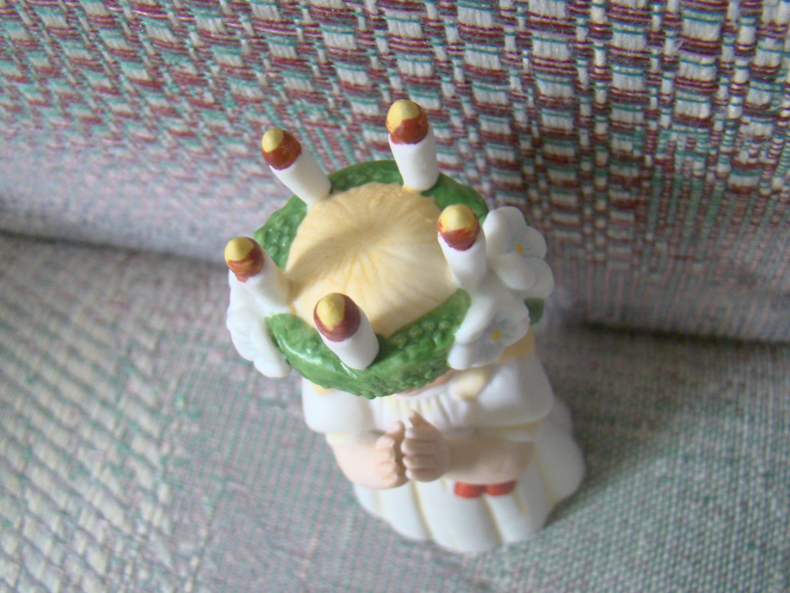 Swedish St Lucia & Starboy figurines design by Jenny Nystrom Santa Lucia Sweden