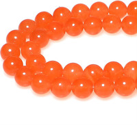 Mjdcb Perlen Zum AuffäDeln 4Mm 85 StüCk Orange Jade Halbedelsteine Perlen Mit Lo