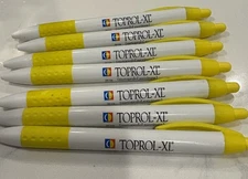 Toprol-XL Pharmaceutical Drug Rep Promo Medical Advertising Ink Pens Lot Of 7