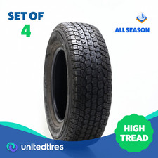 Set Of 4 Driven Once 25570r18 Goodyear Wrangler All-terrain Adventure Kevlar