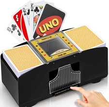 Automatic Card Shuffler 2 Deck | Battery Operated Uno | Black