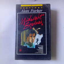 Vintage Crime Movie VHS Big Box Orig Midnight Express Alan Parker Brad Davis 70s