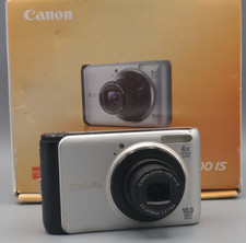 Canon PowerShot A3000 IS 10.0MP Digital Compact Camera 4x Zoom, Charger, Used