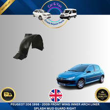 Peugeot 206 1998-2009 Front Right Inner Arch Liner Splash Mud Guard Wheel Arch