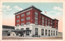 Jamaica New York Long Island Railroad Train Station Depot Postcard AA112786