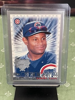 Topps 2000 Opening Day Magic Moments Sammy Sosa 20 HR June '98 #162 Cubs MLB
