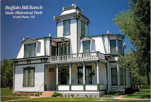 Buffalo Bill Ranch State Historical Park Postkarte mit Haus im viktorianischen Stil