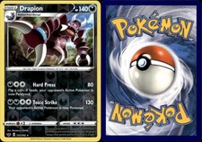 Drapion 122/202 Spada e Scudo Set Base Carta Pokemon Holo Inverso NM