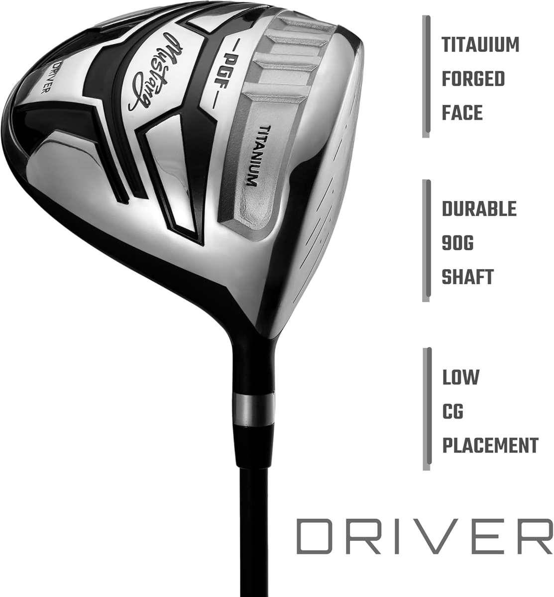 PGF Men'S Mustang MK7 Complete Golf Club Package Set [Flex:Regular
